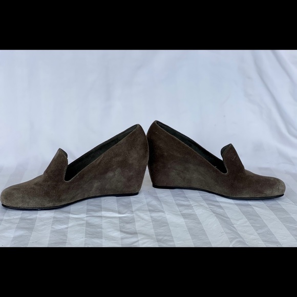 Stuart Weizmann gray suede Arise wedges Sz. 6.5 M - Picture 5 of 9